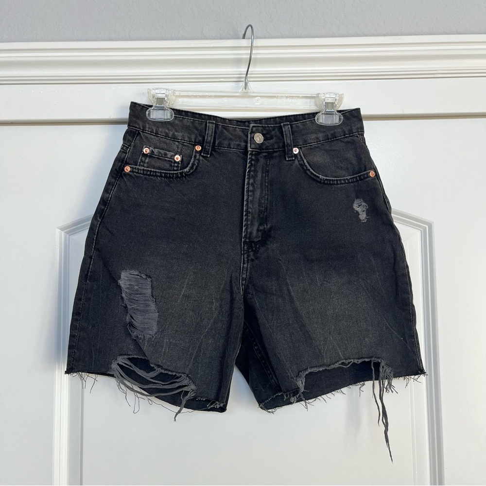 Long Denim Shorts